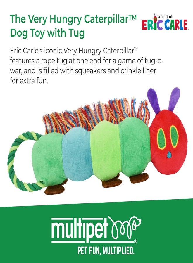 Multipet Eric Carle Very Hungry Caterpillar Rope Tug 9" Dog Toy - Image 2