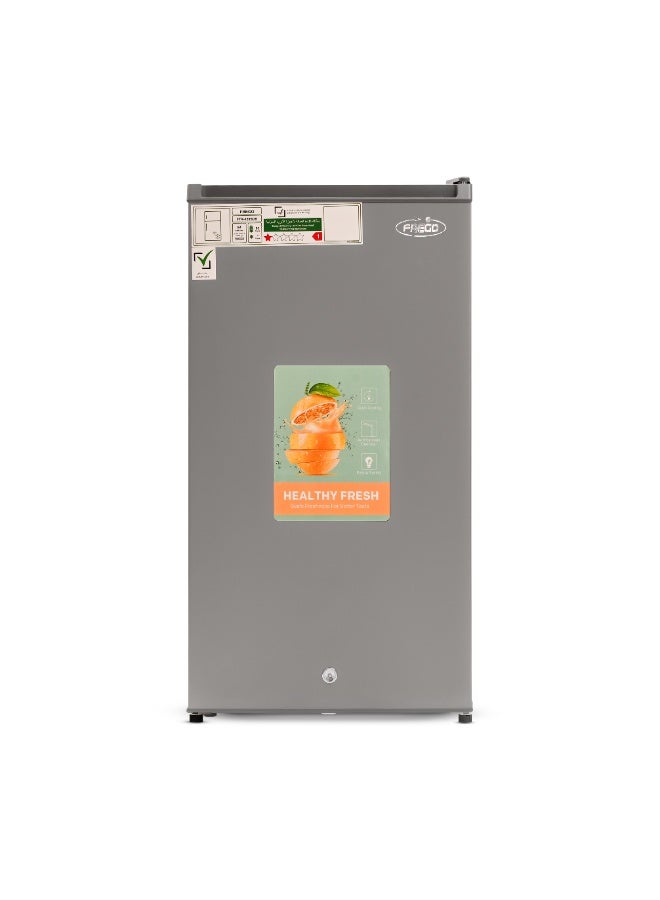Frego 120L Single Door Refrigerator | Powerful GMCC Compressor | Grey - Image 1
