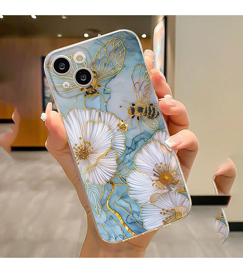 حافظة هاتف شفافة مقاومة للصدمات بألوان مختلطة لجهاز iPhone 16 Pro Max - Image 1