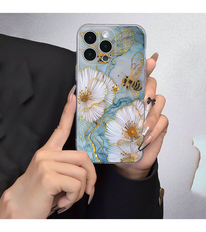 حافظة هاتف شفافة مقاومة للصدمات بألوان مختلطة لجهاز iPhone 16 Pro Max - Image 3