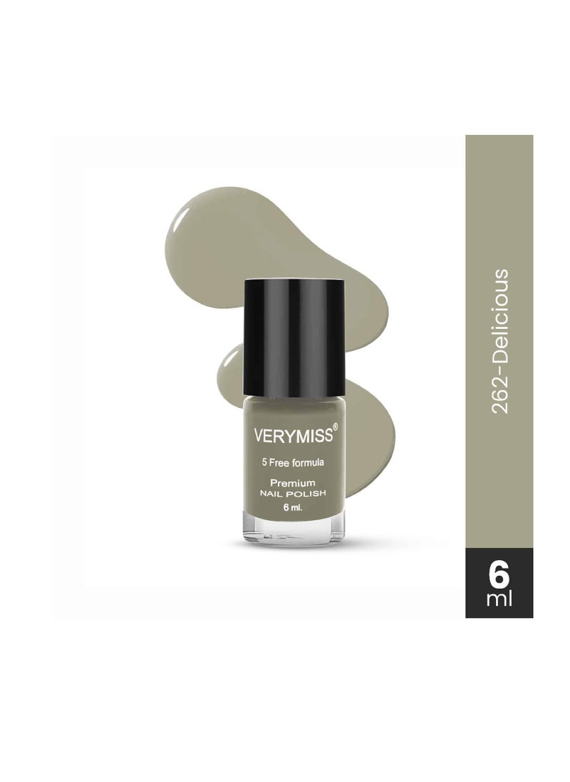 VERYMISS Premium Glossy  Delicious   Nail Polish 6ml   Smooth Application Quick Drying   Paraben Free Ultra Long Lasting Nail Paints  Pack of 1  - Image 3