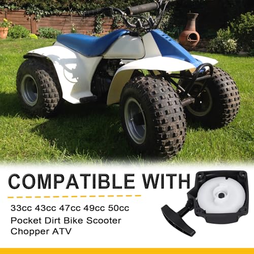 Podoy Recoil Pull Starter with Claw Pawl Cog Compatible with ATV Pocket Dirt Bike Scooter Chopper 33cc 43cc 47cc 49cc 50cc - Image 3