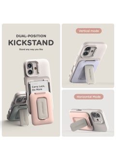 VRS Design D-Wallet Orb iPhone 16 Case Cover Wallet [3 Card] Credit Holder Slot [Semi Automatic] Built-in [Kickstand] - Marine Green  - Image 4