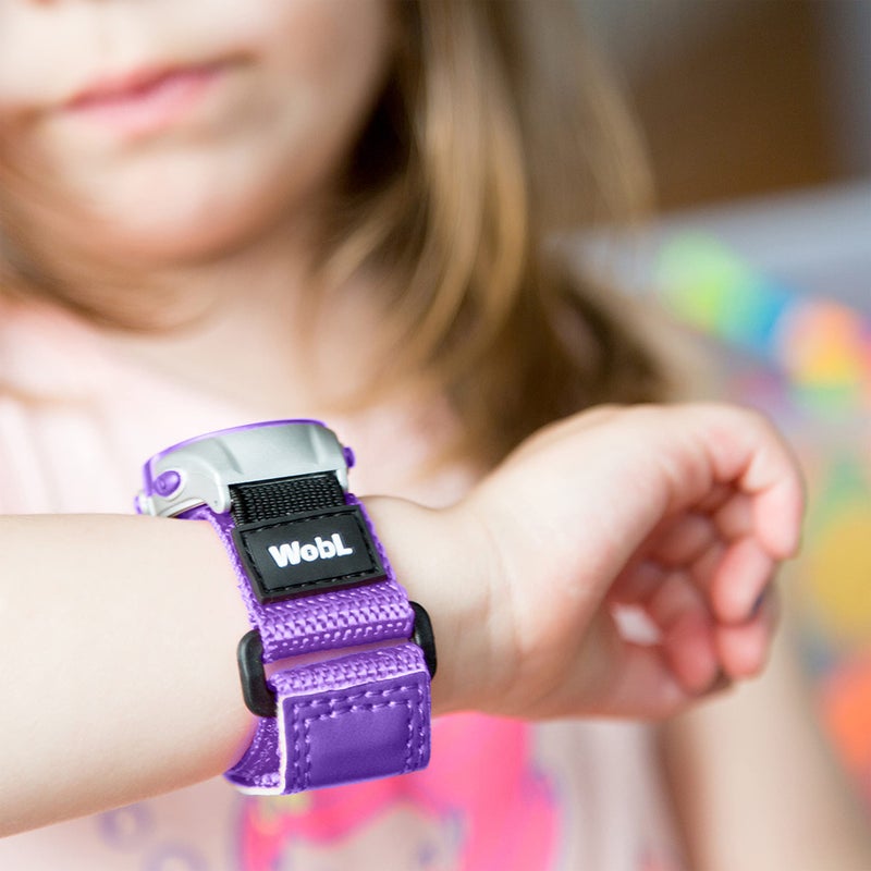 WobL WobL Vibrating 8-Alarm & Repeating Countdown Timer Watch for Medication/Sports/Meetings/Potty Reminders, Purple  - Image 3