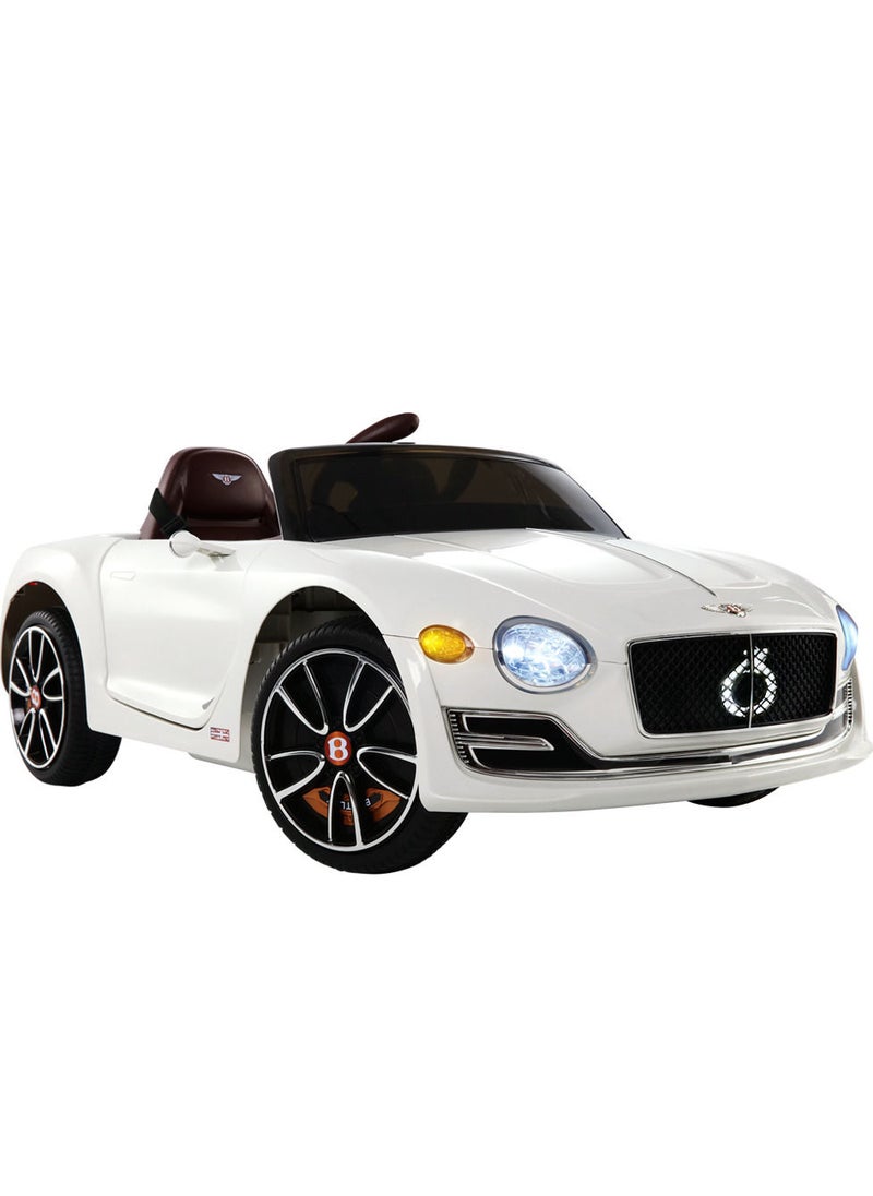 FACTUAL TOYS - 12V BENTLEY EXP12 KIDS RIDE ON CAR - WHITE - Image 1
