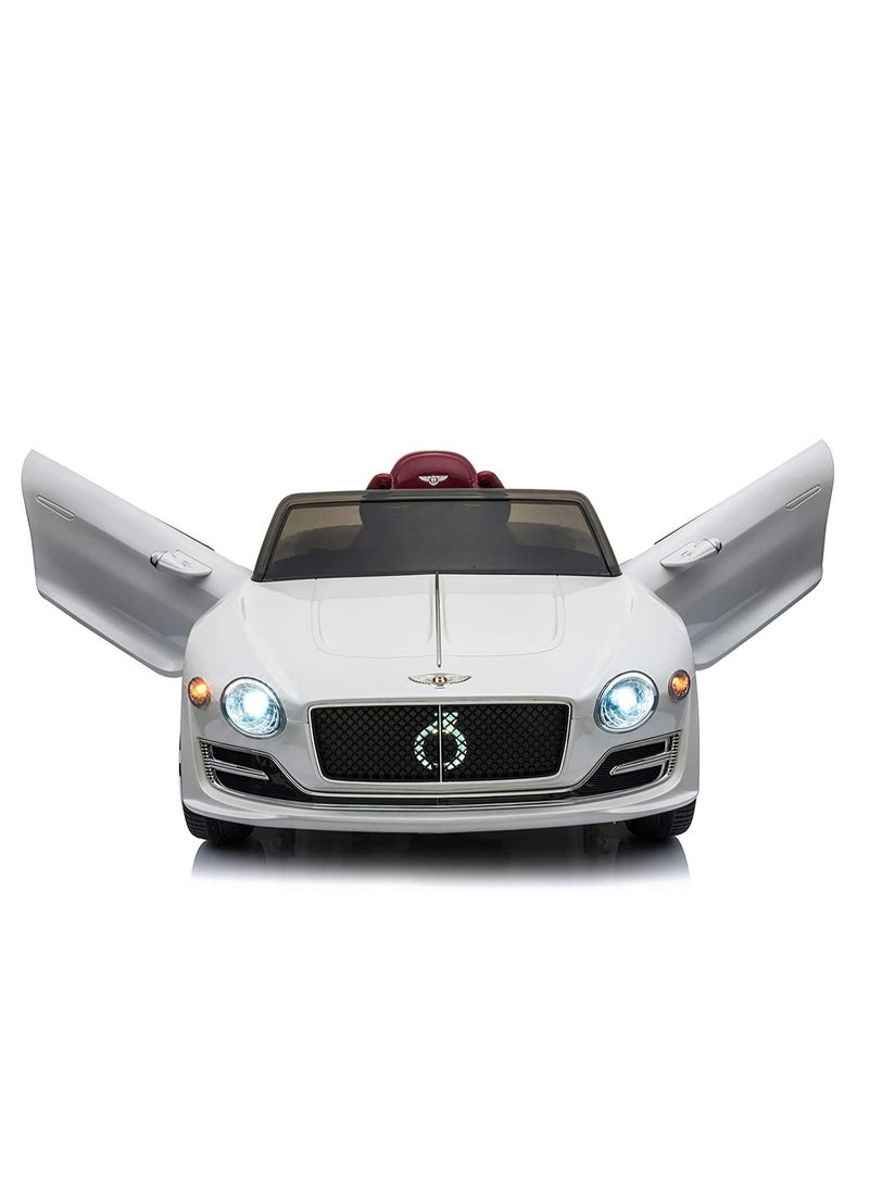 FACTUAL TOYS - 12V BENTLEY EXP12 KIDS RIDE ON CAR - WHITE - Image 1