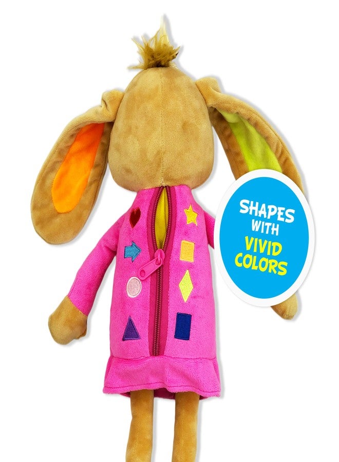 June Garden 16" Dressy Friends Bunnie - Educational Stuffed Plush Doll for Kids and Toddlers 2 Years and Up - Montessori Soft Toy Doll - Image 5