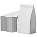 Culinware Kraft Paper Bags 6 Lb Durable White for Snack Lunch Sandwich Pastries Popcorn Grocery and Party Favor Bulk 6 x 355 x 111 In 500 Count - Image 1