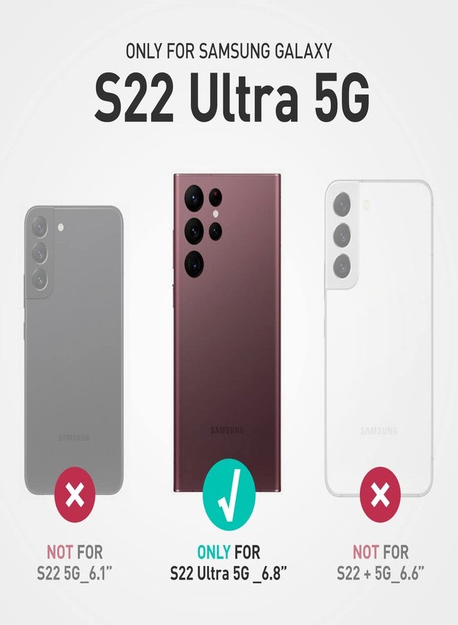 آي-بلاسون جراب i-Blason Cosmo Series لهاتف Samsung Galaxy S22 Ultra 5G، جراب أنيق ونحيف يغطي كامل الجسم مع واقي شاشة مدمج (Mintfly) - Image 2