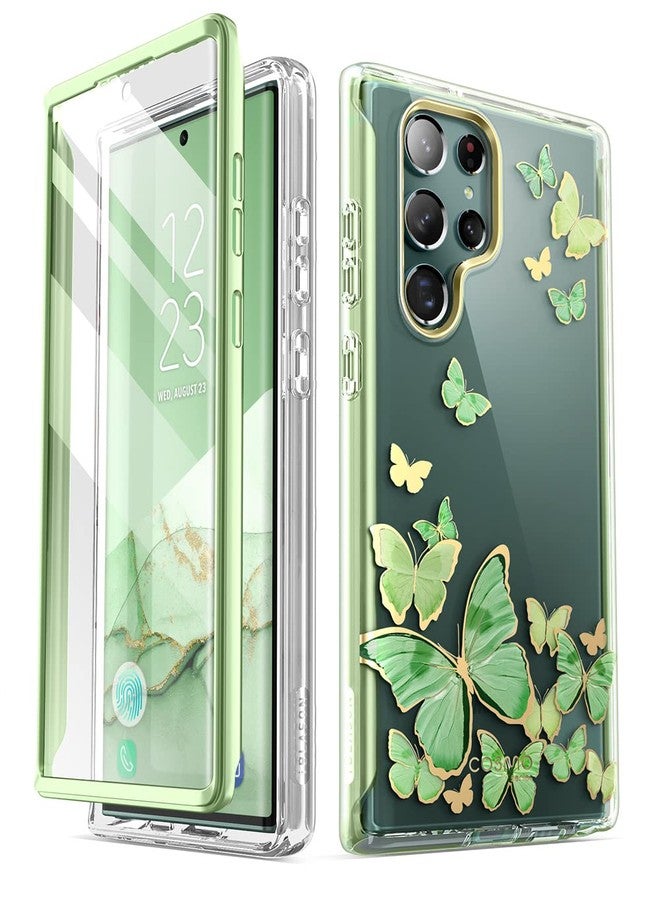 آي-بلاسون جراب i-Blason Cosmo Series لهاتف Samsung Galaxy S22 Ultra 5G، جراب أنيق ونحيف يغطي كامل الجسم مع واقي شاشة مدمج (Mintfly) - Image 1