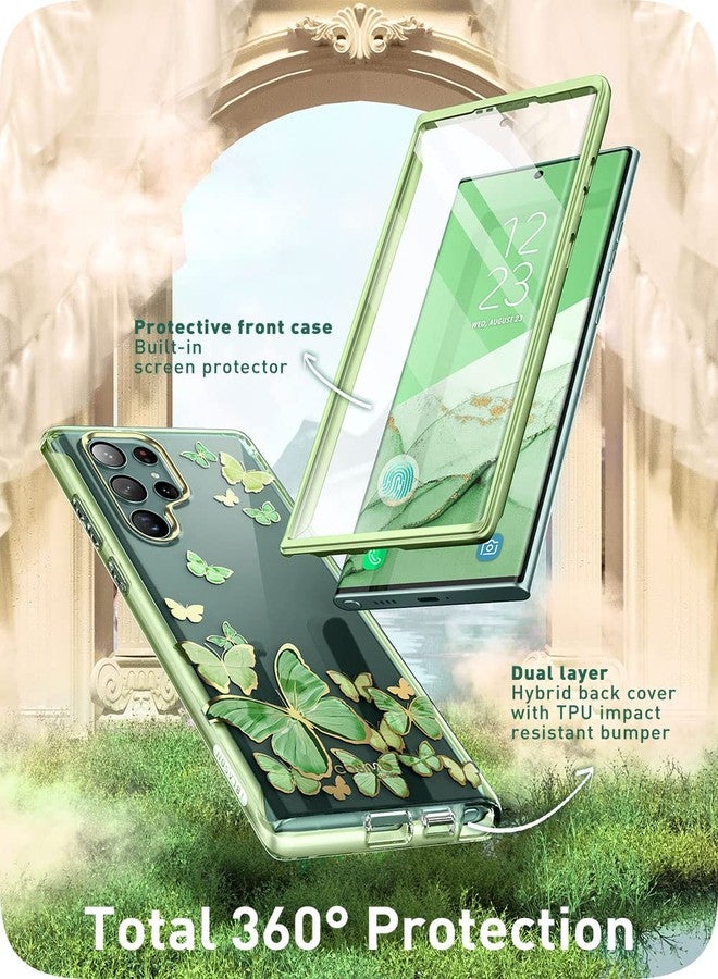 آي-بلاسون جراب i-Blason Cosmo Series لهاتف Samsung Galaxy S22 Ultra 5G، جراب أنيق ونحيف يغطي كامل الجسم مع واقي شاشة مدمج (Mintfly) - Image 3