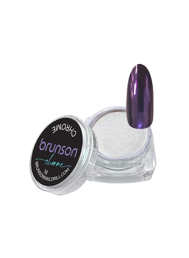 brunson Chrome Mirror Metallic Holographic Effect Art Decoration Manicure Pigment Nail Powder C-23