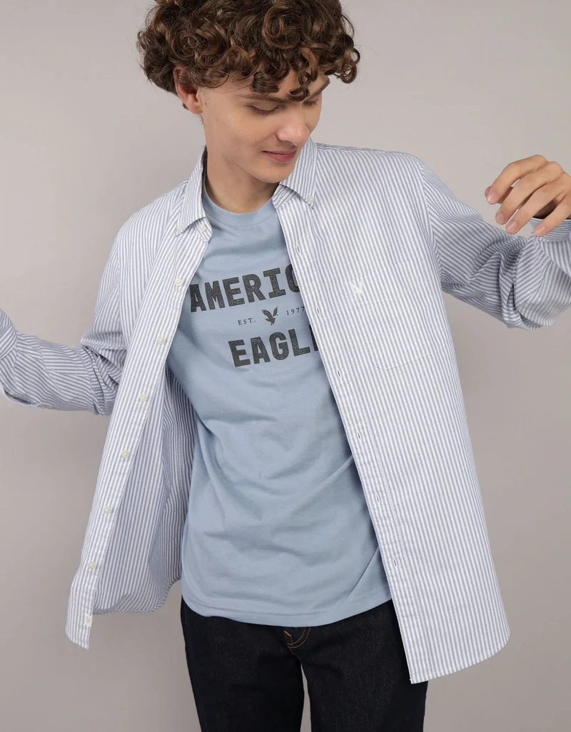 AE Slim Fit Everyday Oxford Button-Up Shirt