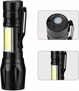 نانوبرو Ultra Powerful 2500 Lumen 5W Cob LED USB Rechargeable Flashlight Hunting Flashlight Camping Flashlight