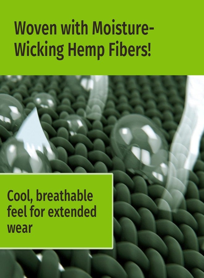 Hempvana Green Relief Compression Gloves, As Seen On TV, Arthritis Relief for Hands, Fingers & Wrists, Adjustable, Non-Slip - Image 3