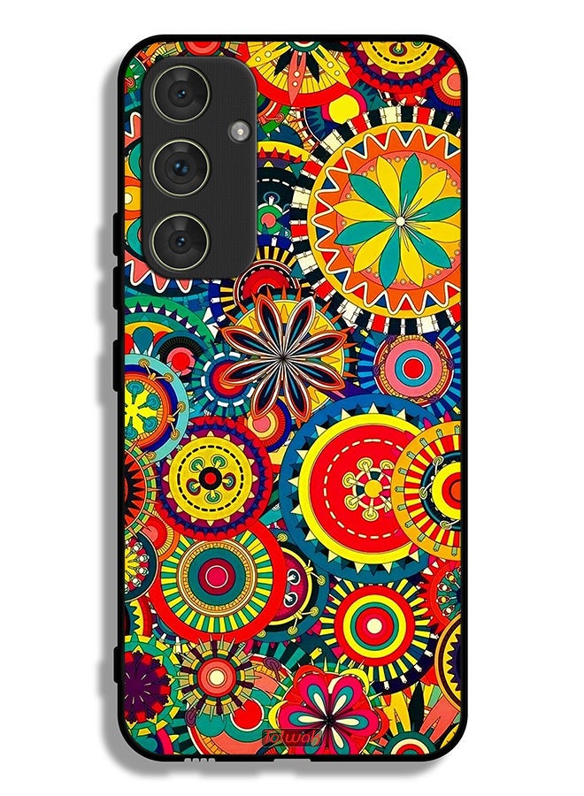 Tolwak Samsung Galaxy A54 5G Protective Case Cover Colorful Mandala Pattern - Image 1
