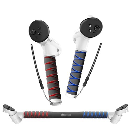 AMVR Upgraded Gorilla Tag Long Arms Controller Extensions Compatible with MetaOculus Quest 3SQuest 3 Accessories VR Sticks Beat Saber Handles Golf Club Attachment Extension Grips for VR Game - Image 1