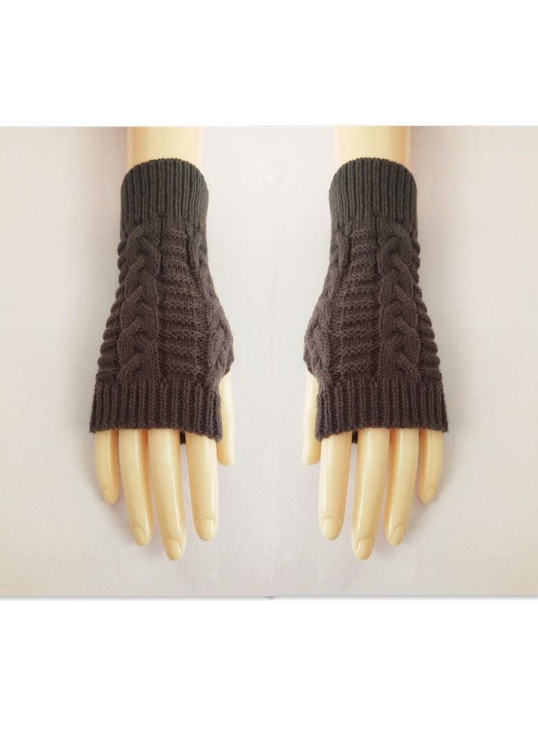 Loquat - Fingerless Knitting Cotton Polyester Gloves Sleeves - Image 1