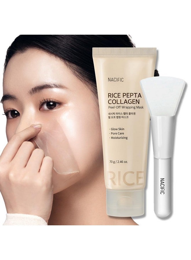 NACIFIC Rice Pepta Collagen Peel-Off Wrapping Mask 2.46oz. 70g Korean Skin Care Face Mask Hydrating Overnight Elasticity Firming Pore Minimizing Glow Glass Skin for All skin types - Image 1