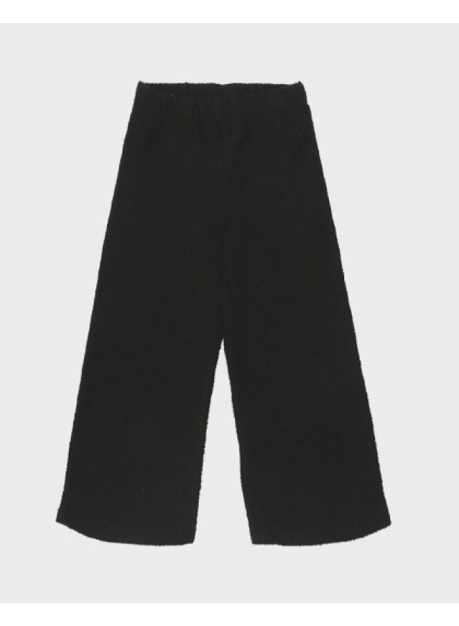 Zara kids' Comfort Minimalist Solid Textured Straight-leg Casual Pants - Image 1