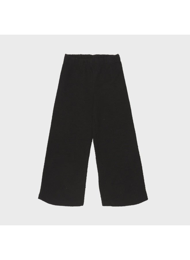 Zara kids' Comfort Minimalist Solid Textured Straight-leg Casual Pants - Image 2