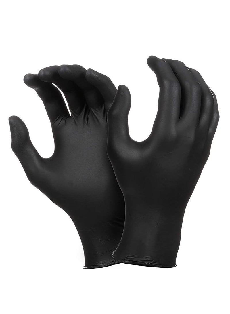 Falcon Nitrile Gloves - Black Powder Free (M) - 100 Pieces - Pack of 3 - Image 3