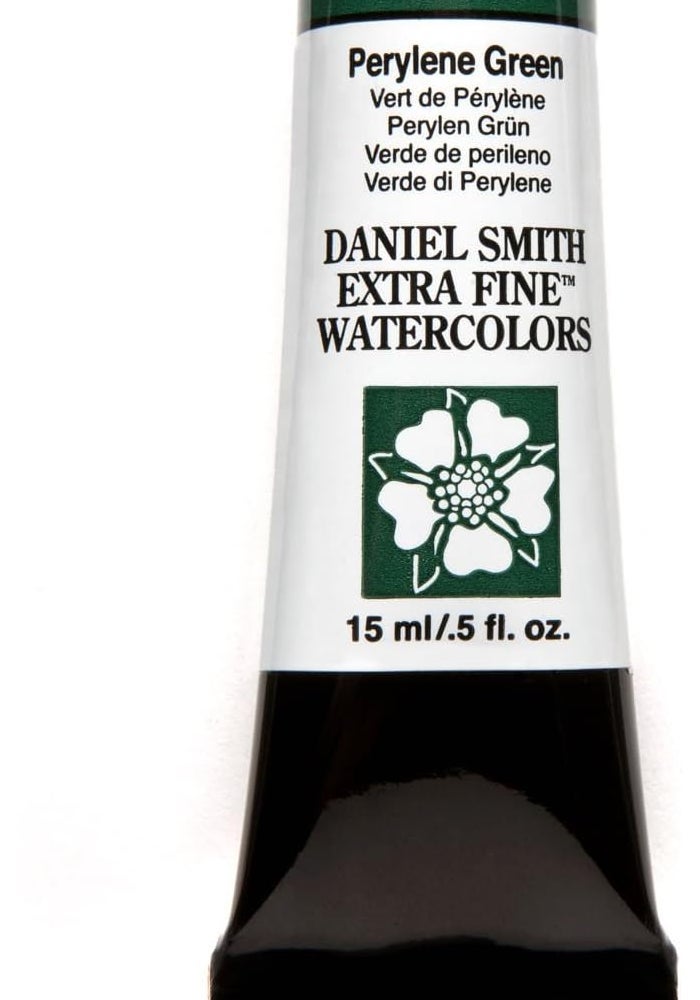 DANIEL SMITH Extra Fine Watercolor Paint Tube - Perylene Green, 15ml - Image 5