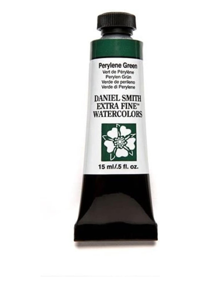 DANIEL SMITH Extra Fine Watercolor Paint Tube - Perylene Green, 15ml - Image 1