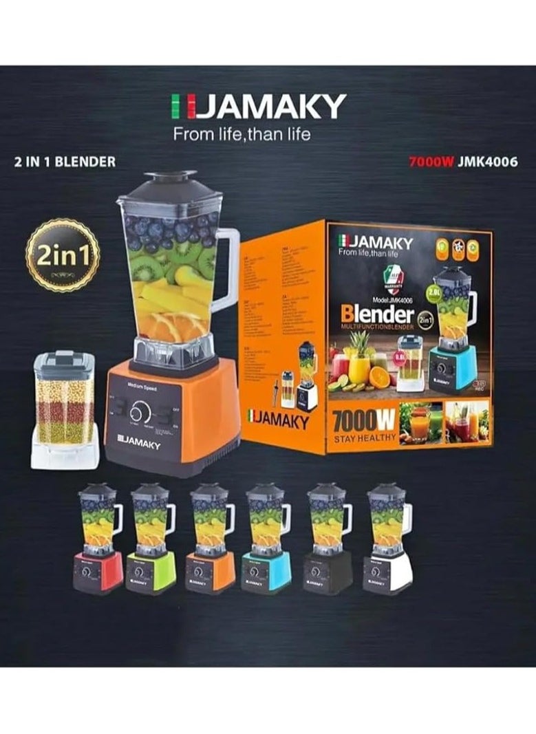 JAMAKY - JAMAKY Blender 2 in-1 Blender 7000W JMK4006 - Image 1