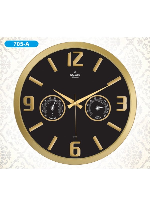 Galaxy 705-A Premium Thermometer Wall Clock 