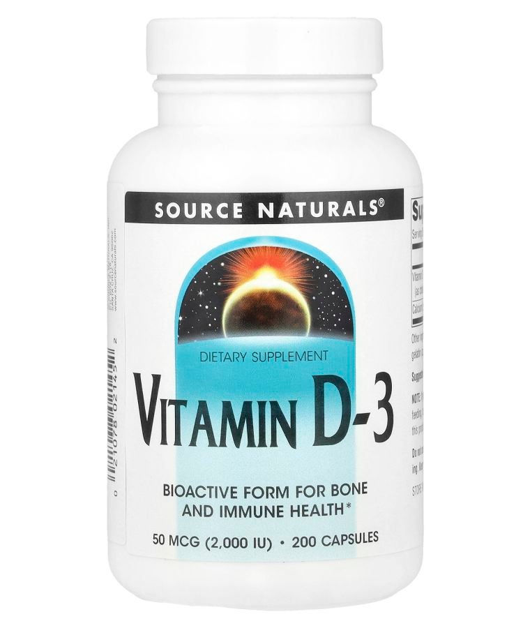 Vitamin D-3 50 mcg (2000 IU) 200 Capsules
