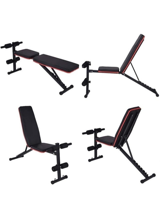 RUIYADA Adjustable Weight Bench Full Body Workout Multi-Purpose Foldable Incline Decline Exercise Workout Bench for Home Gym - Image 5