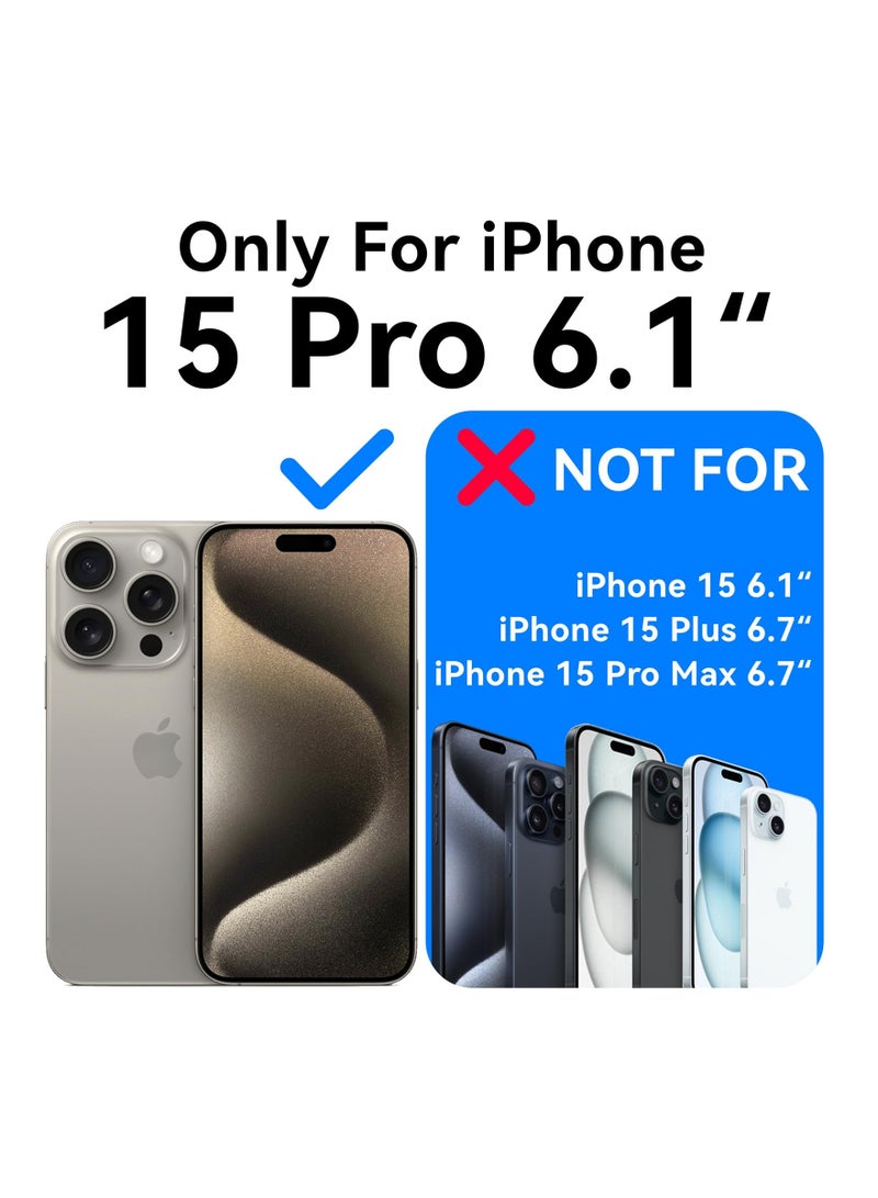 SYOSI Clear Protective Case for iPhone 15 Pro, (Not Yellowing) Transparent Cover See-Through Protective Shell TPU Clear Protective Case Minimalist Transparent Case Minimalist Cover for iPhone 15 Pro 2023 - Image 2