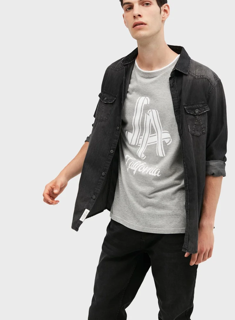 Blue Age Rinse Relaxed Denim Shirt