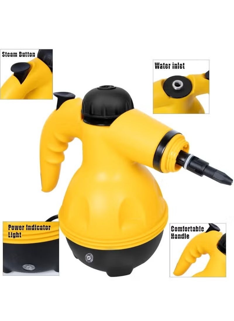 TIGER Portable Handheld Steam Cleaner – 1000W High-Temperature Multi-Surface Steamer with 9 Accessories for Home, Kitchen, Bathroom & More – Powerful, Versatile, Chemical-Free Cleaner for Floors, Tiles, Fabric & Grout – Compact & Easy to Use  - Image 3