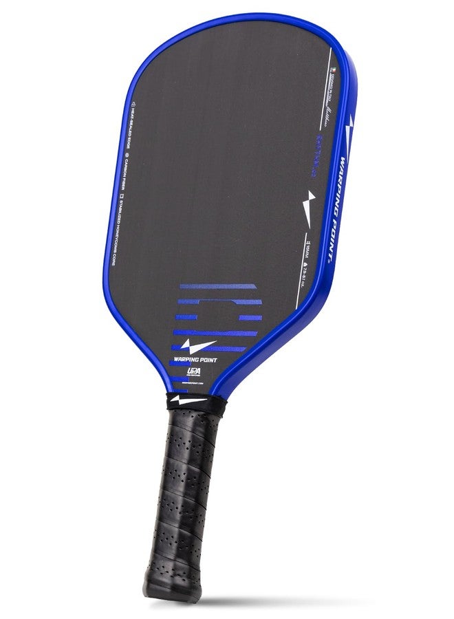 Warping Point Rhythm 16MM Pickleball Paddle, UPA-A Approved Carbon Fiber Paddle, Thermoformed Design with MaxCell Honeycomb Core, Design for Precision Control & Consistent Power - Image 1