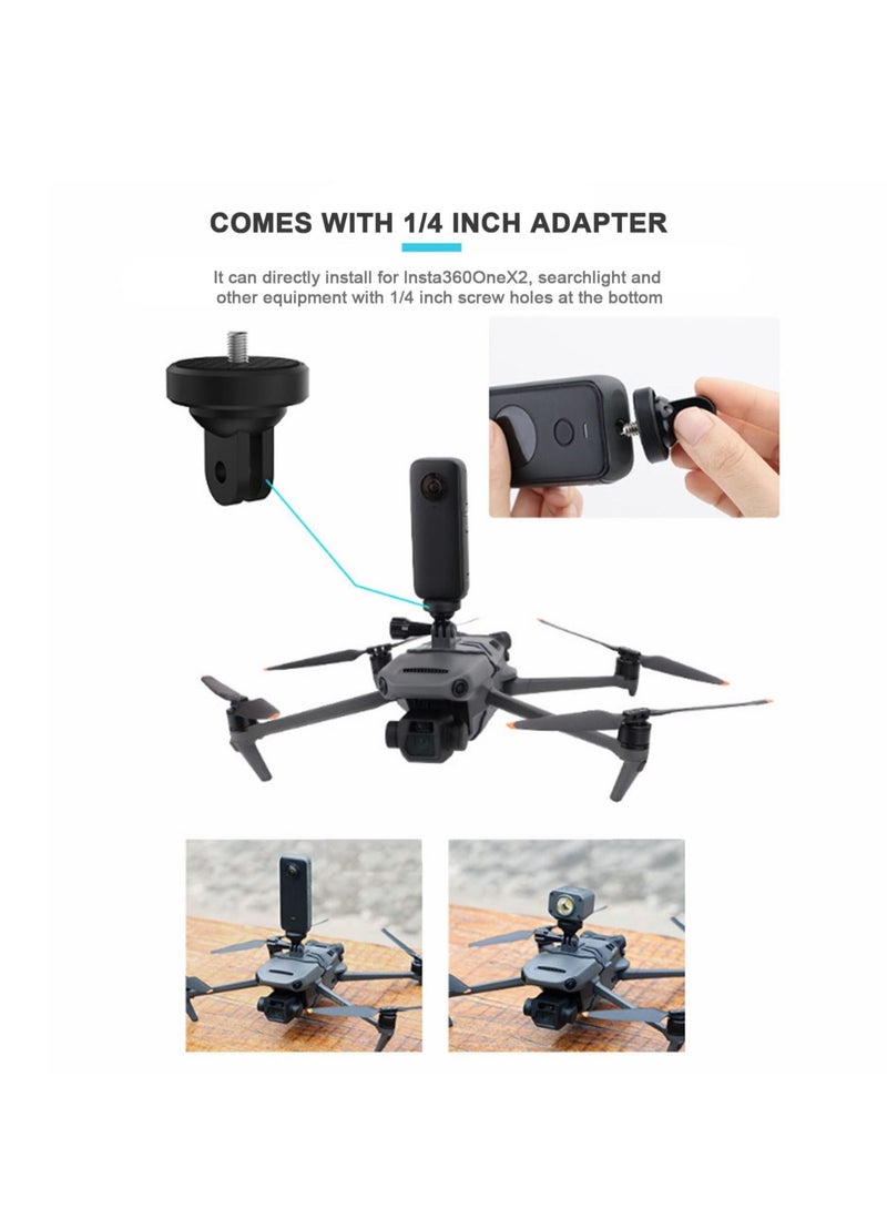 SYOSI Action Camera Frame for Mavic 3 Pro Drone Multifunctional Adapter Mount Drone Light Bracket Holder for Mavic 3 Pro Universal Anti-Shock Gimbal Mount Holder Bracket - Image 5