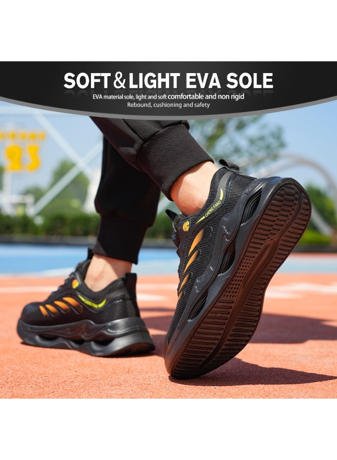 CFFHS Unisex Summer Safety Shoes with Steel Toe & Kevlar Midsole, Breathable & Lightweight Work Footwear - Image 4