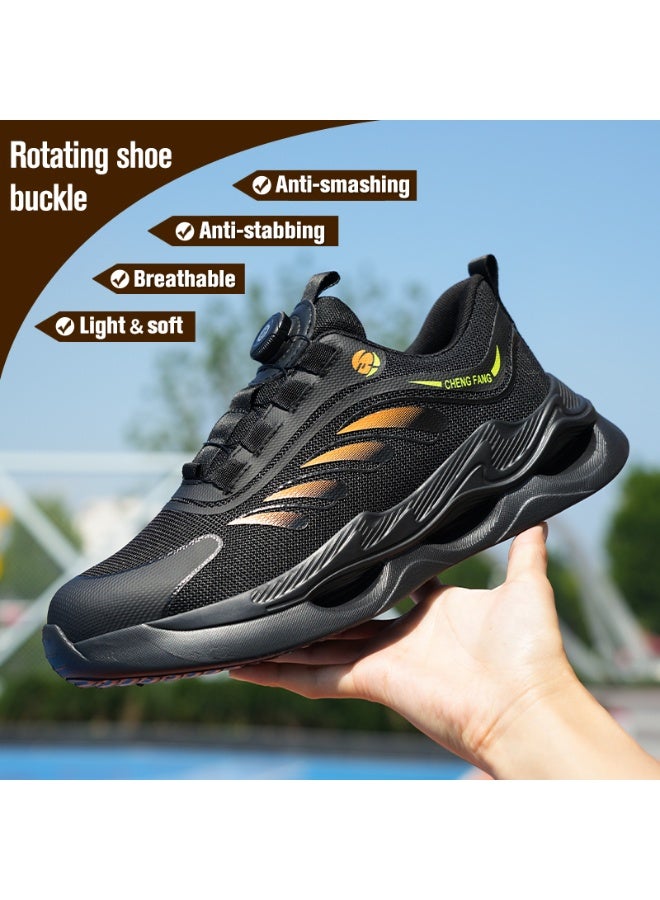 CFFHS Unisex Summer Safety Shoes with Steel Toe & Kevlar Midsole, Breathable & Lightweight Work Footwear - Image 3