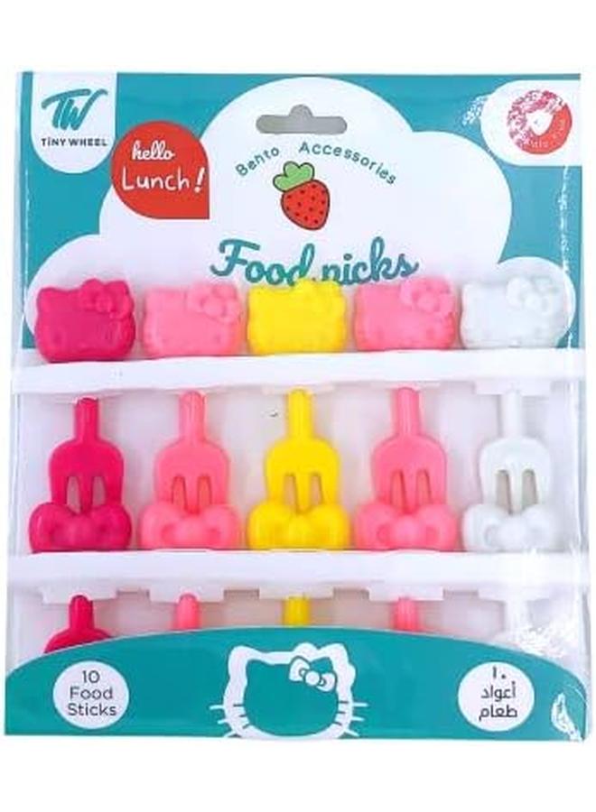 TINY WHEEL 10 Girly Food Picks Multicolor 505284 - Image 4