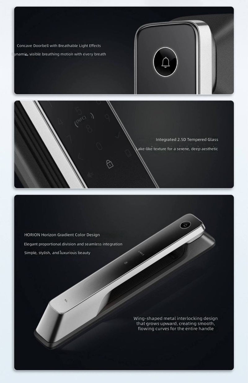تي سي إل قفل غرفة نوم ذكي TCL P10 بكاميرا مزدوجة وفتح بالبصمة والرمز السري - Image 2