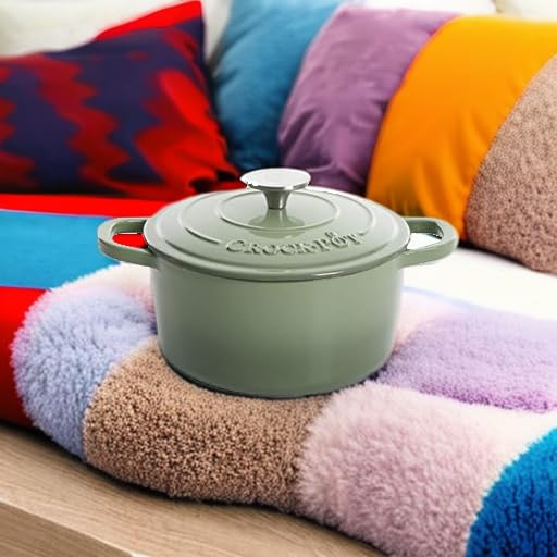 Crock-Pot Artisan Round Enameled Cast Iron Dutch Oven, 7-Quart, Scarlet Red - Image 5