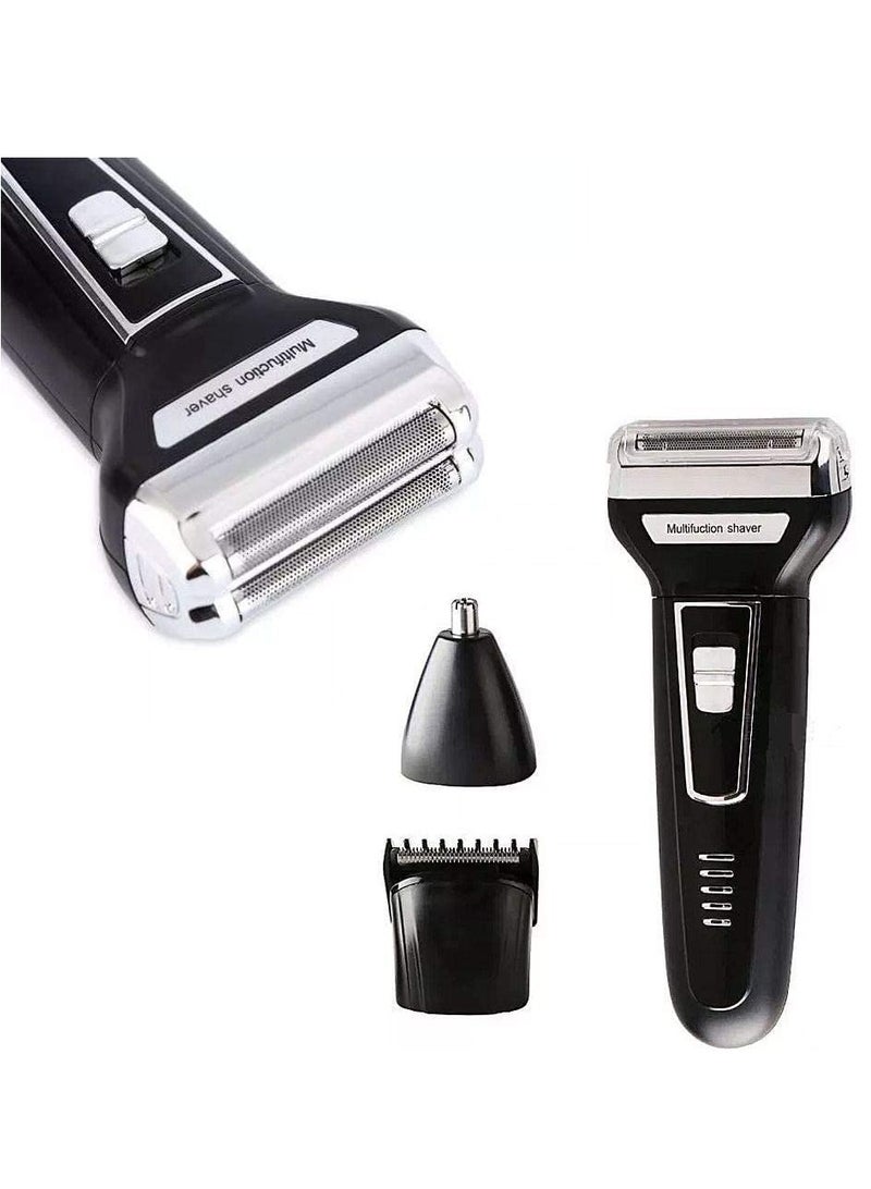 3 in 1 Electric Razor Men Beard Trimmer Rechargeable Waterproof Shaver Professional Cordless Hair Clippers Nose Hair Trimmer Grooming Set - Image 2
