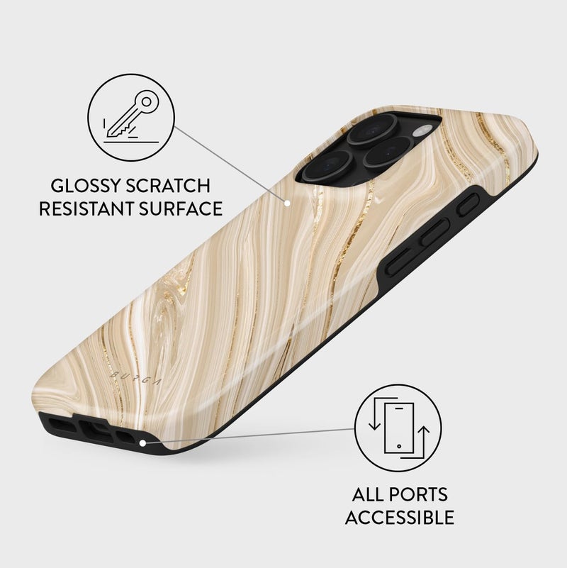 BURGA Unisex Phone Case for iPhone 16 Pro Max – Dual-Layer Hybrid Design with Shock-Absorbing TPU & Durable Exterior, Scratch-Resistant Finish and Raised Bezel Edge for Screen Protection & Daily Use - Image 3