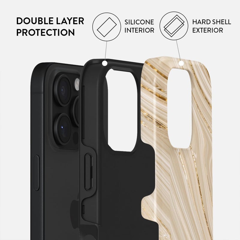 BURGA Unisex Phone Case for iPhone 16 Pro Max – Dual-Layer Hybrid Design with Shock-Absorbing TPU & Durable Exterior, Scratch-Resistant Finish and Raised Bezel Edge for Screen Protection & Daily Use - Image 2