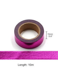 6Pcs Solid Purple Red Foil Washi Tape Set Metallic Paper Masking Tape For Diy Art Project Craft Gift Wrapping Tapes (6Pcs Purple Red) - pzsku/Z0E0FE662AA4E1331543CZ/45/_/1706522983/cf029bd7-86e4-457e-838f-67de874f6069