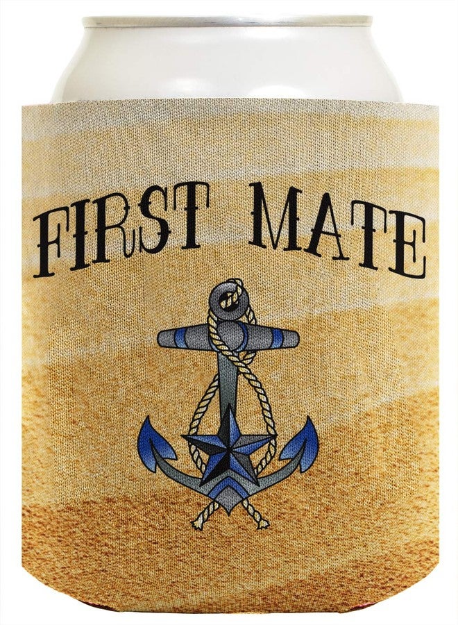 ThisWear Funny Can Coolie Sailing Captain First Mate Deckhand Bundle Boating Gift 4 Pack Can Coolie Drink Coolers Coolies Sand - Image 3