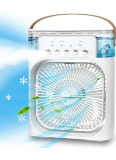 Generic Portable Air Conditioner Fan,USB Personal Evaporative Air Cooler,Mini Humidifier Misting Fan with LED Light,3 Wind Speeds and 5 Spray Modes For Home Appliances  - Image 1
