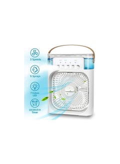 Generic Portable Air Conditioner Fan,USB Personal Evaporative Air Cooler,Mini Humidifier Misting Fan with LED Light,3 Wind Speeds and 5 Spray Modes For Home Appliances  - Image 5