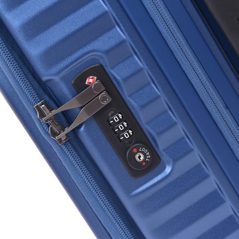 إيكولاك طقم حقائب سفر إيكولاك PC183FA/3P مكون من 3 قطع – حقائب صلبة قابلة للتوسعة من البولي كربونات (PC) مقاسات 20 و24 و28 بوصة، مزودة بقفل TSA وأربع عجلات مزدوجة دوارة بزاوية 360°. - Image 4